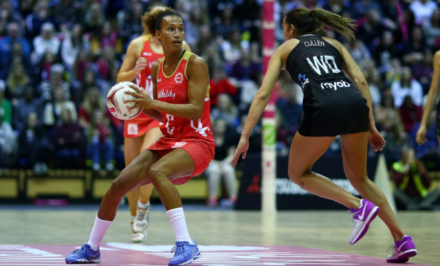 Player of the match Serena Guthrie in action against New Zealand. PICTURES: Getty Images