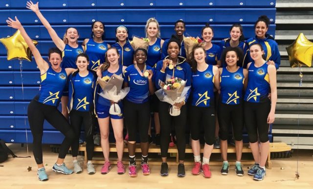 Team Bath Netball welcome Chelsea Lewis, Zanele Vimbela, Kadeen Corbin and Eboni Beckford-Chambers back from the 2018 Commonwealth Games