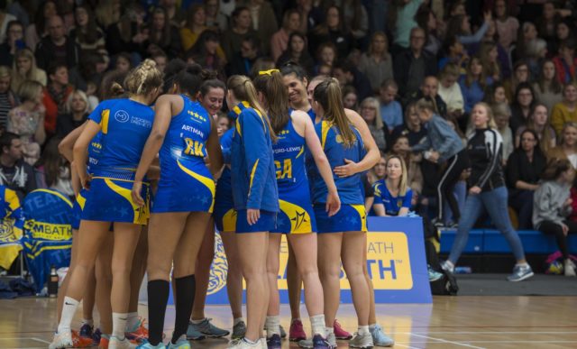 Netball huddle 0319