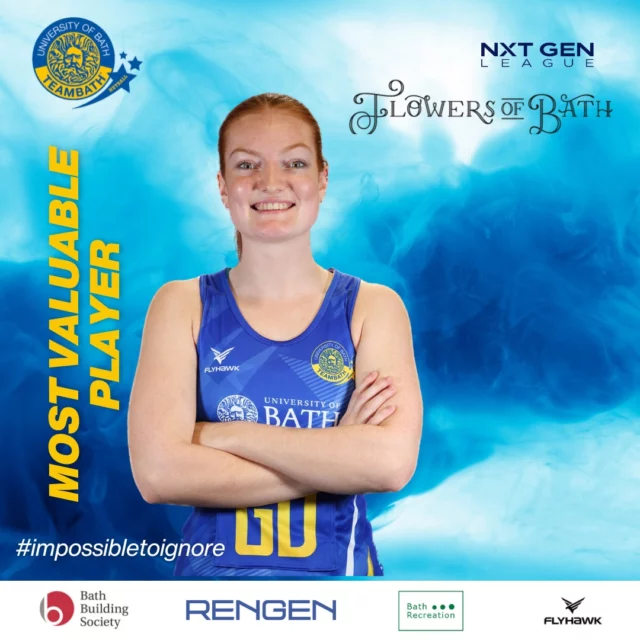 Congratulations to our MVP from today's fixture superstar defender @scarlettcreasey #impossibletoignore #nxtgen #blueandgold