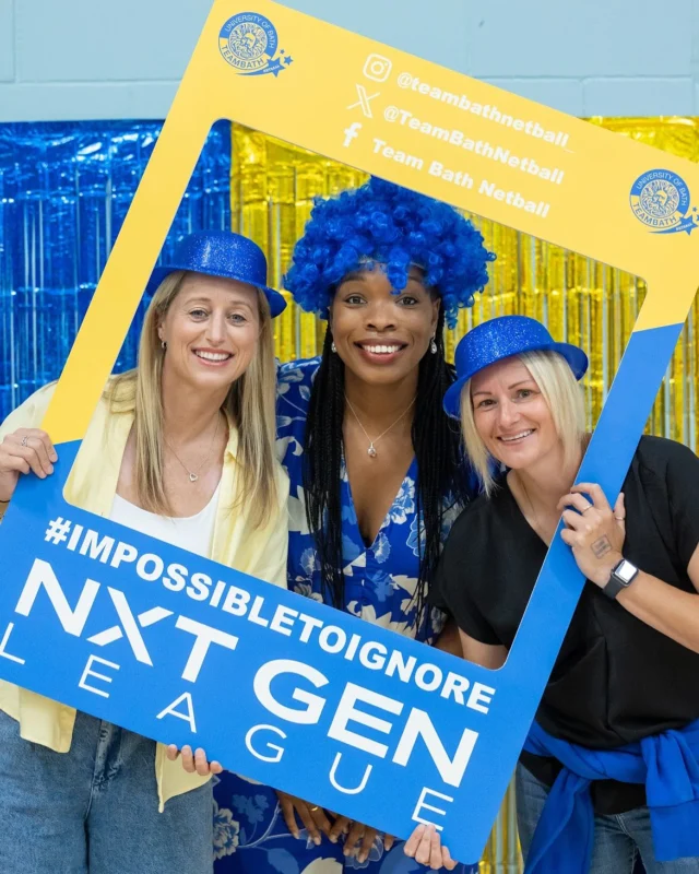 It was awesome to welcome back Team Bath Netball legends @eboniusorobrown @jessthirlby and @clare.elsley yesterday who met with fans in the fanzone! 

Blue & Gold still suits you 🤩

#impossibletoignore #bigblueandgoldbash